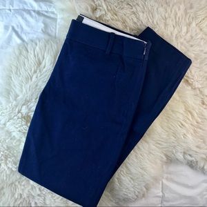 J. Crew Minnie Trousers/Pants in Navy Blue